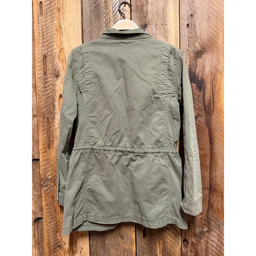 Utility Field Jacket Womens XS Olive Green Military Gorpcore Safari Workwear